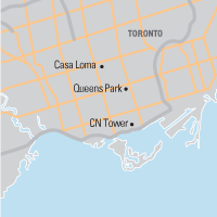 Map of Toronto Two Day Tour