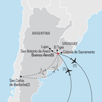 Map of Argentina Educational Tour