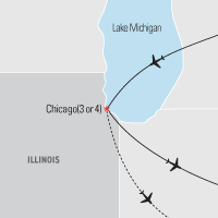 Map of Chicago: Birthplace of the Skyscraper Educational Student Tour and Trip