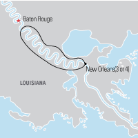 Map of New Orleans: City, Plantation & Bayou Educational Student Tour and Trip