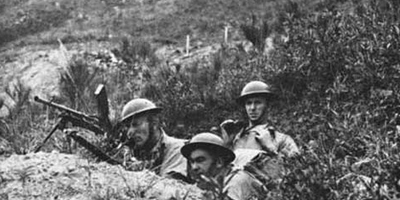 Canadian soldiers at the battle of Hong Kong