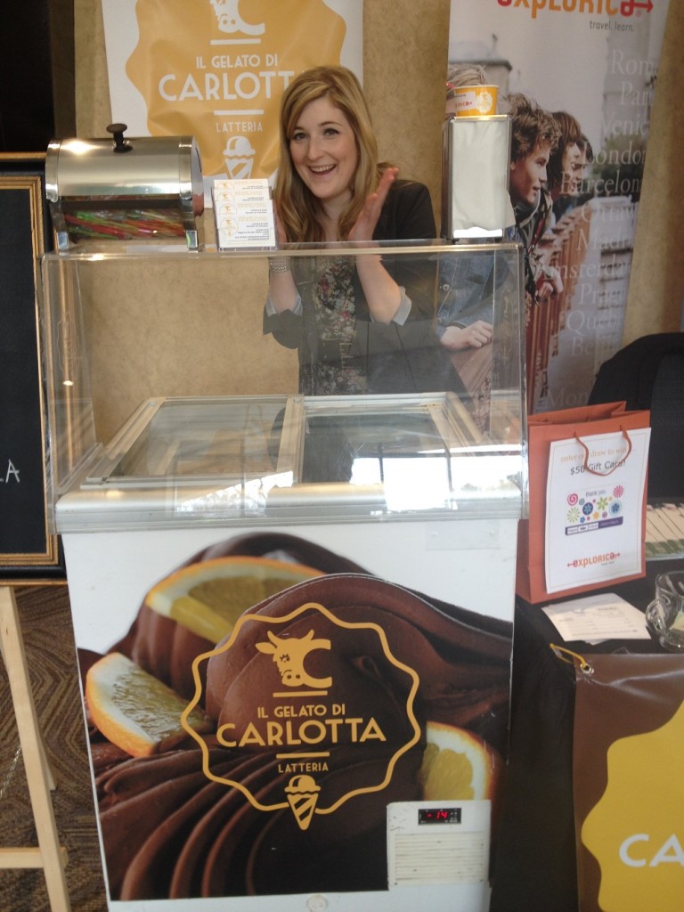 War History Expert Stephanie Crosbie and the gelato. 