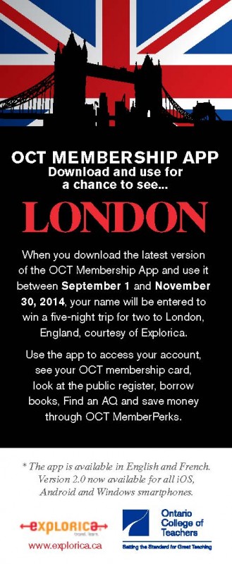 OCT and Explorica's London Contest.